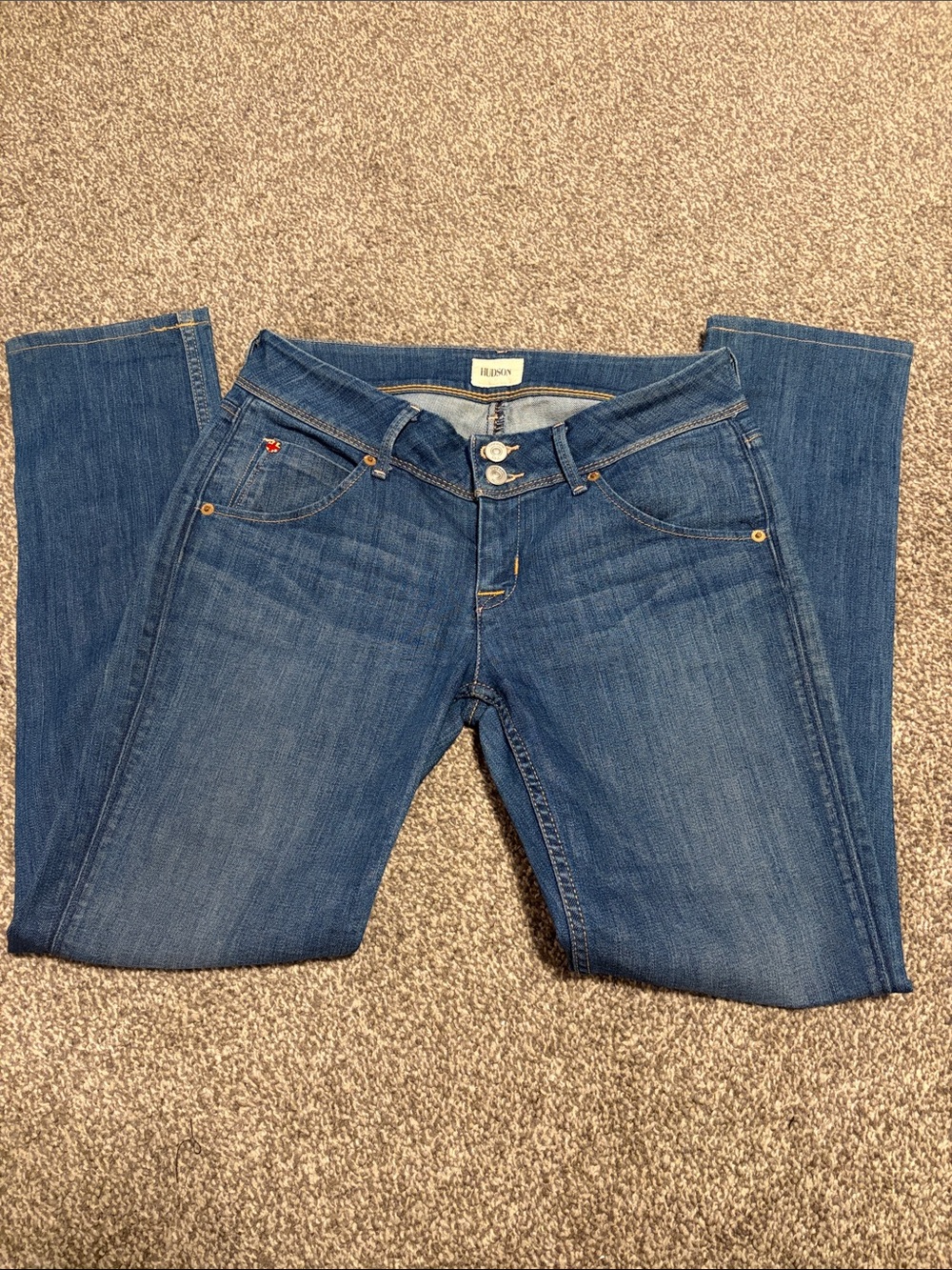 Hudson Jeans Women’s Skinny Jeans in Medium Blue Wash